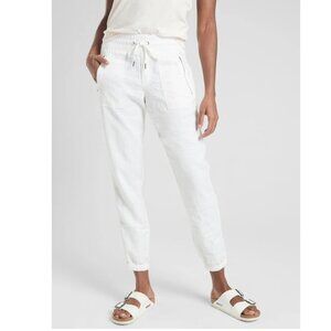 ATHLETA - Cabo Linen Joggers (White, NWOT)